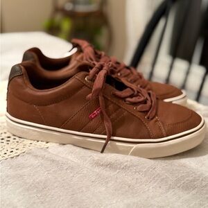 Levi’s Men’s Turner Tumbled Waxed Sneakers Size 9 Brown